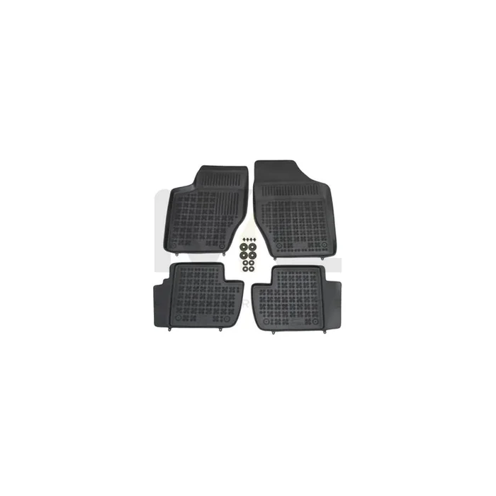 REZAW PLAST Tailored 201308 Floor mat set for PEUGEOT 308 Elastomer, Front and Rear, Quantity 4, Black