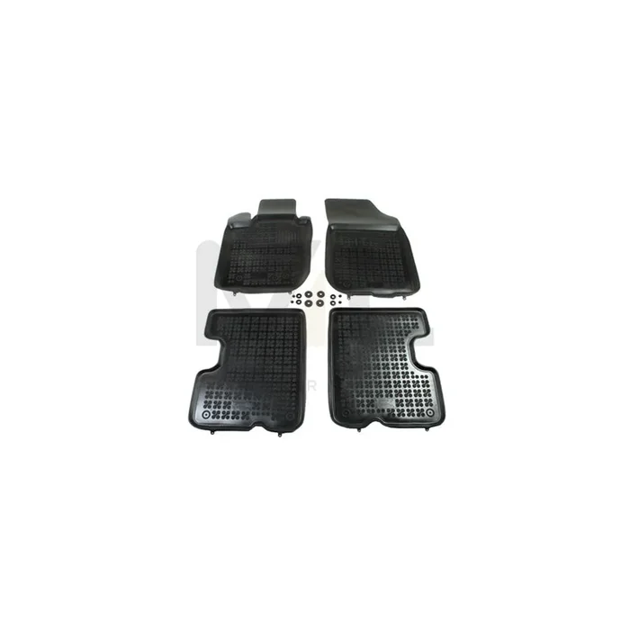 REZAW PLAST Tailored 203401 Floor mat set for DACIA Duster Off-Road Elastomer, Front and Rear, Quantity 4, Black