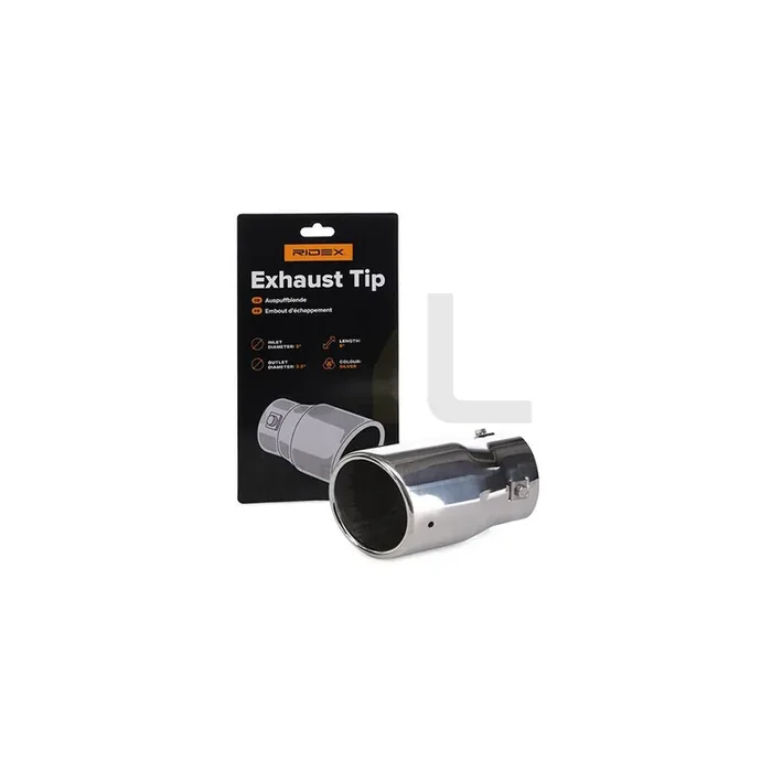 RIDEX 181A0003 Exhaust tip Silver