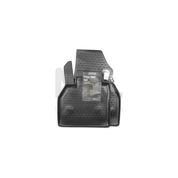 RIDEX Tailored 215A0029 Floor mat set for RENAULT KANGOO Elastomer, Front, Quantity 2, Black