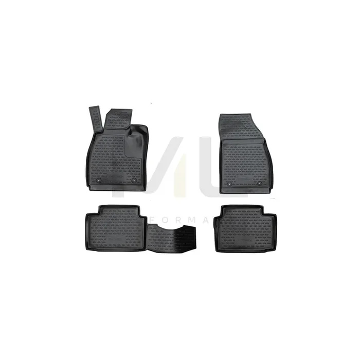 RIDEX Tailored 215A0444 Floor mat set for OPEL INSIGNIA Elastomer, Front and Rear, Quantity 4, Black