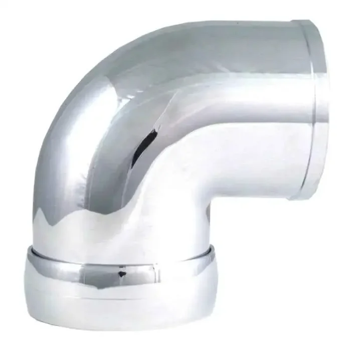 Spectre Universal Intake Elbow Tube (ABS) w/Collar 3in. OD / 90 Degree – Chrome