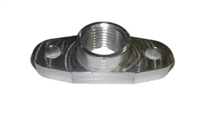 Torque Solution Billet Oil Drain Flange Universal T3/T4 & PTE Turbos