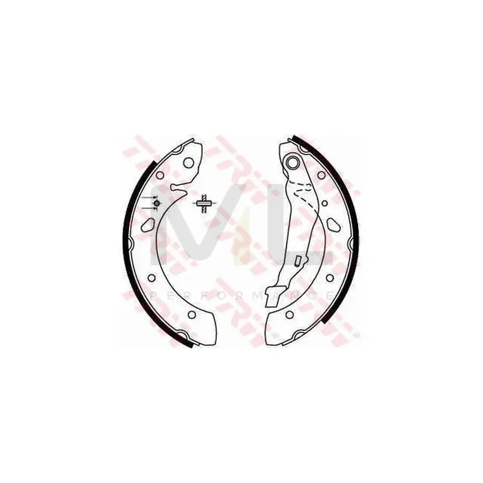 TRW GS8632 Brake Shoe Set for TOYOTA AVENSIS