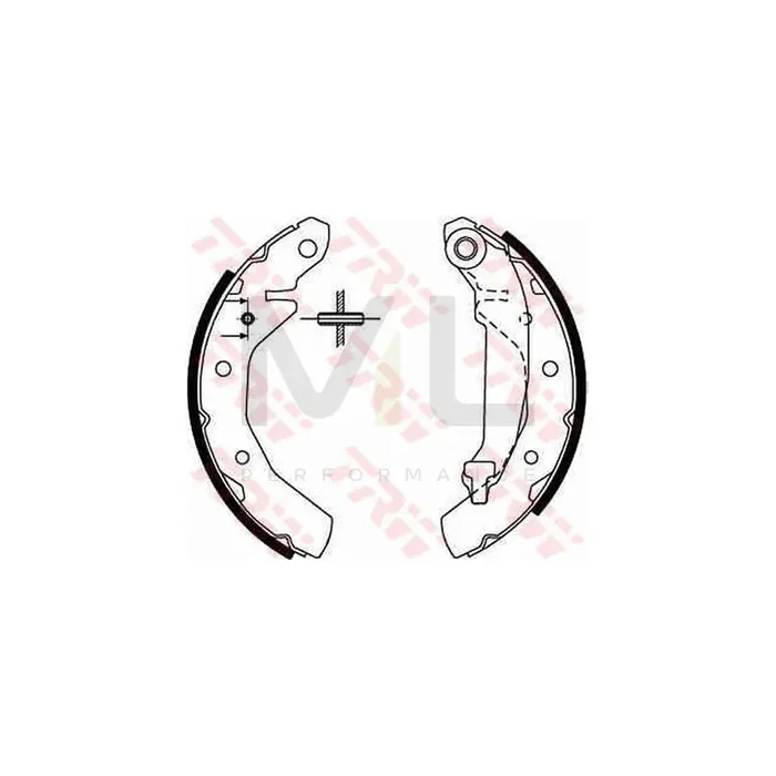 TRW GS8646 Brake Shoe Set for DAEWOO Tico