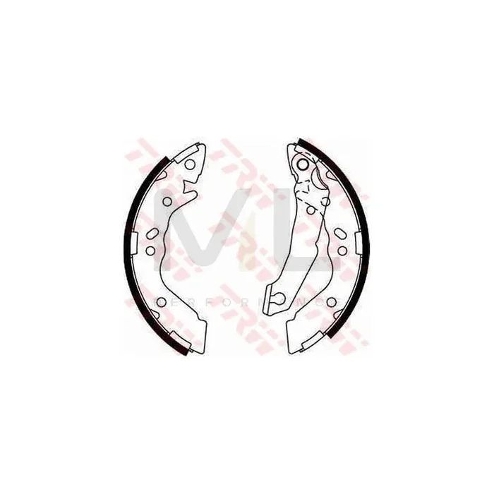 TRW GS8658 Brake Shoe Set for HYUNDAI PONY
