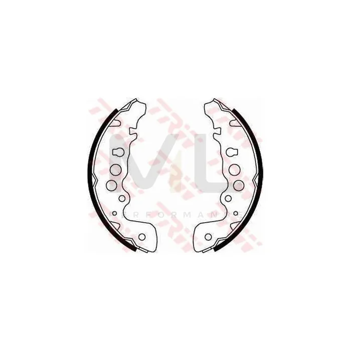 TRW GS8670 Brake Shoe Set