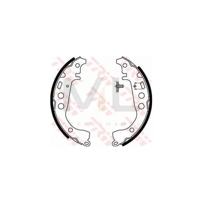 TRW GS8673 Brake Shoe Set