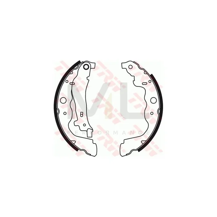 TRW GS8780 Brake Shoe Set