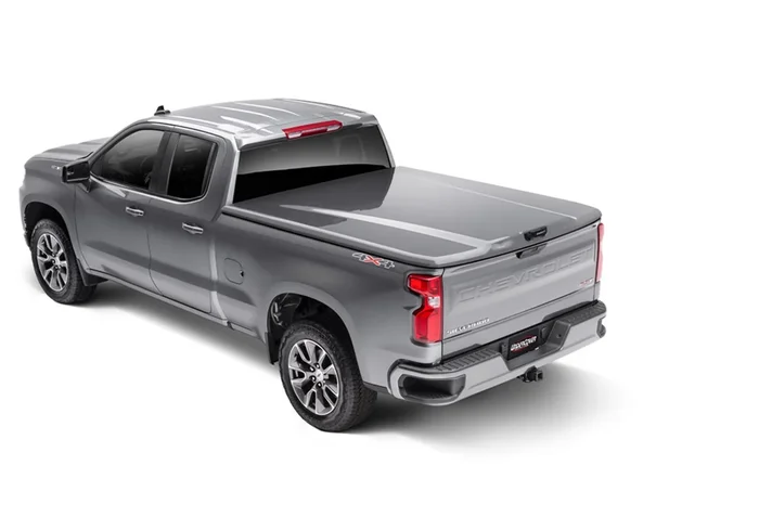 UnderCover Elite LX Tonneau 19 (New Body)-22 Sierra (w/o CarbonPro Bed) 5ft.9in. w/MultiPro Tailgate Satin Steel Gray – UC1238L-G9K