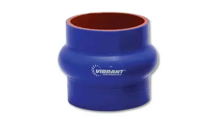 Vibrant 4 Ply Reinforced Silicone Hump Hose Connector – 2.25in I.D. x 3in long (BLUE)