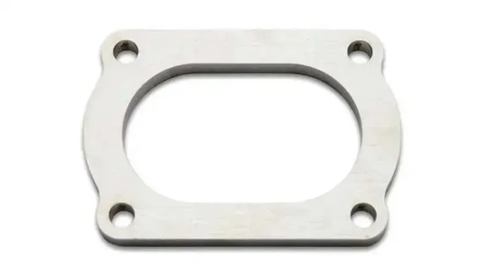 Vibrant T304 SS 4 Bolt Flange for 3in O.D. Oval tubing