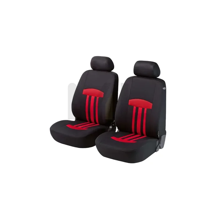 WALSER ZIPP-IT Basic Kent 11797 Car seat cover Black, Red, Polyester, Front
