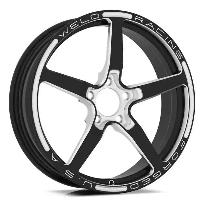 Weld Alumastar 1-Piece 18×6 / 5×115 BP / 2.7in. BS Black Wheel – Non-Beadlock