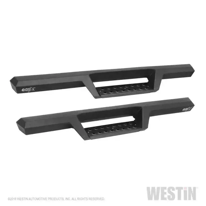 Westin 18-20 Jeep Wrangler JL 2DR HDX Drop Nerf Step Bars – Textured Black
