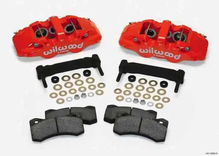 Wilwood AERO6 Front Caliper & Bracket Kit – Red 97-13 C5/C6 Corvette w/ OEM HD/Z51 Rotors