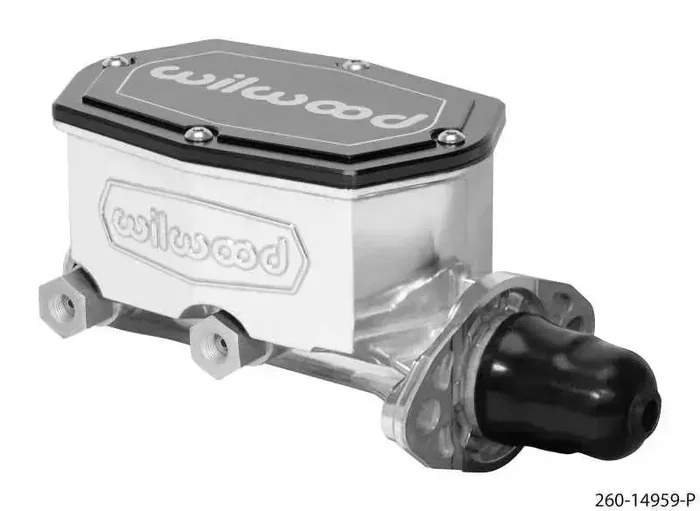 Wilwood Compact Tandem Master Cylinder – 1in Bore – w/Pushrod (Ball Burnished)