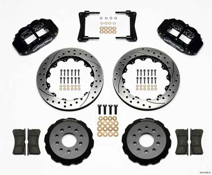 Wilwood Narrow Superlite 6R Front Hat Kit 13.06in Drilled 2005-2014 Mustang