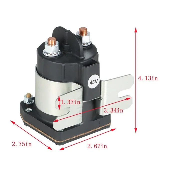 Yamaha G29 48V Electric Golf Cart Solenoid JU6-H1950-00 4 Terminal