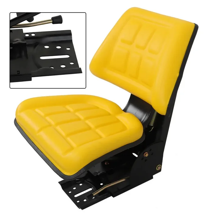 Yellow Tractor Suspension Seat For John Deere 1020 1530 2020 2030 5200 5400 6110